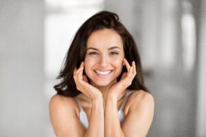 Woman with fresh glowing skin from NanoLaser Peel in Calgary